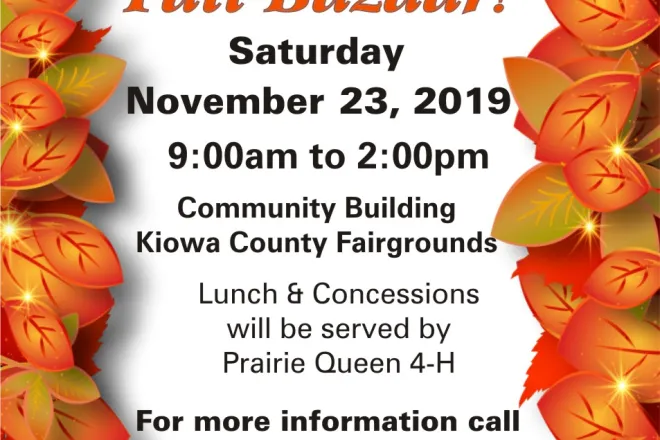 AD 2019-11 Weisbrod Fall Bazaar AD 2019-11 Weisbrod Fall Bazaar