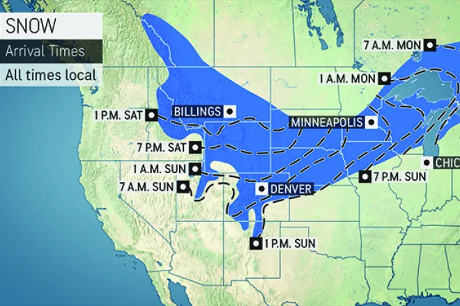 MAP Snow Start Times - AccuWeather MAP Snow Start Times - AccuWeather
