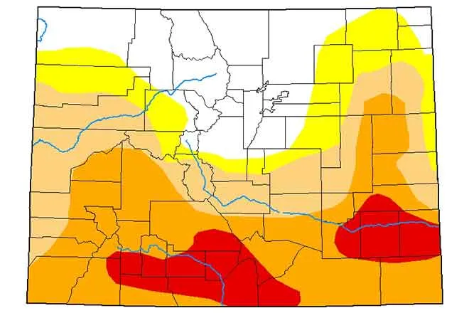 MAP Colorado Drought Conditions - May 2, 2020 - National Drought Mitigation Center