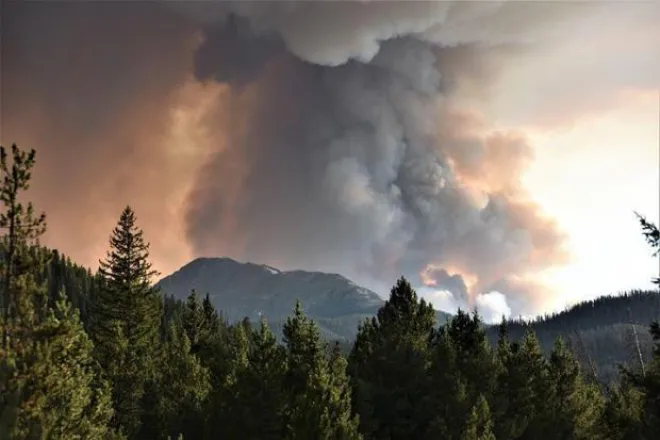 PICT Smoke from the Williams Fork Fire as seen August 22, 2020