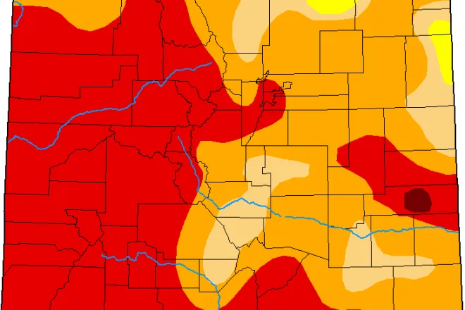 MAP Colorado Drought Conditions - September 22, 2020 - National Drought Mitigation Center