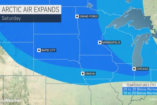 MAP Arctic air expands Febuary 6, 2021 - AccuWeather MAP Arctic air expands Febuary 6, 2021 - AccuWeather