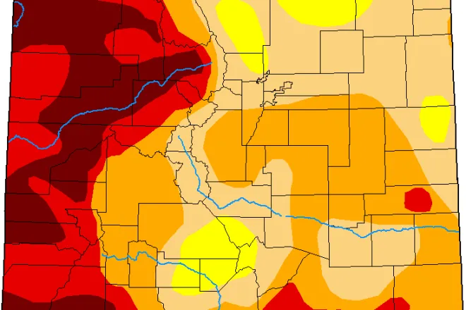 MAP Colorado Drought Conditions - March 23, 2021 - National Drought Mitigation Center