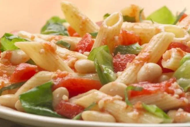 PICT RECIPE Tuscan-Style Pasta with Cannellini - USDA PICT RECIPE Tuscan-Style Pasta with Cannellini - USDA