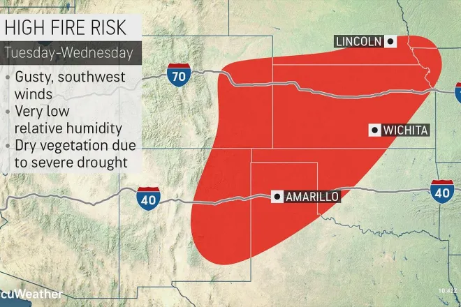 MAP HIgh fire danger December 15, 2021 - AccuWeather MAP HIgh fire danger December 15, 2021 - AccuWeather