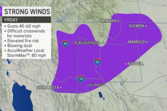 MAP Strong winds expected December 24, 2021 - AccuWeather MAP Strong winds expected December 24, 2021 - AccuWeather