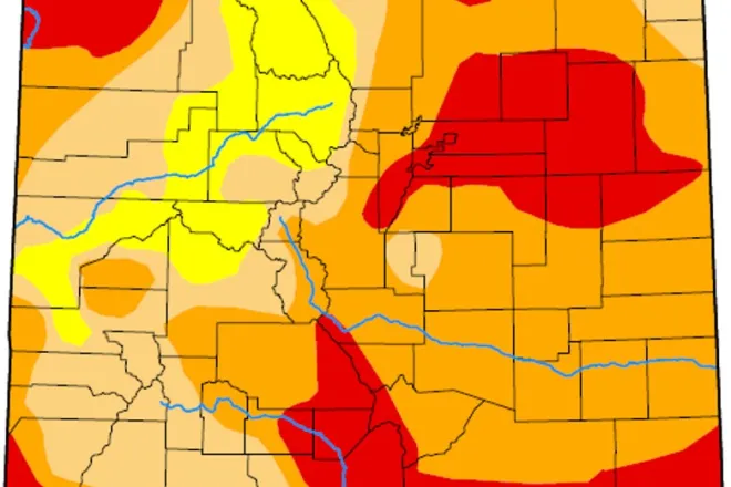 MAP Colorado Drought Map MAP Colorado Drought Map