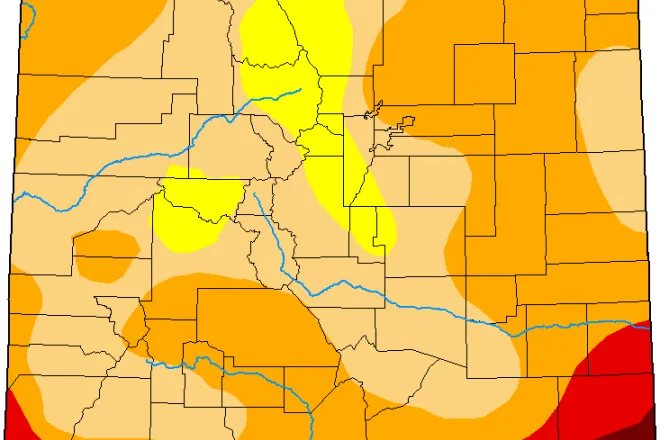 MAP Colorado Drought Conditions - May 3, 2022 - National Drought Mitigation Center