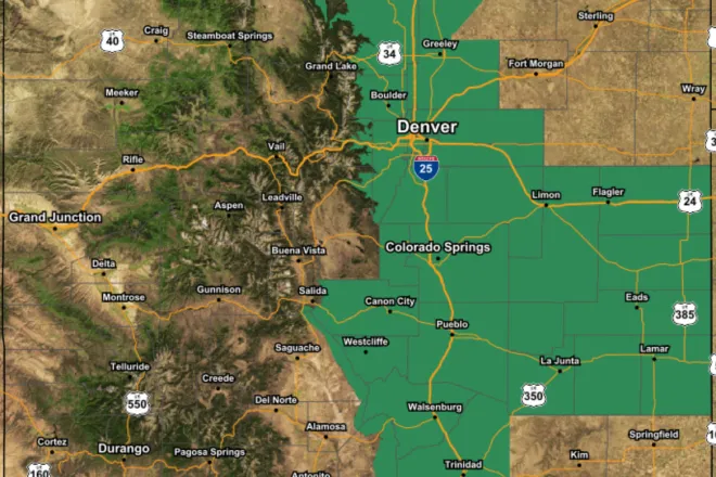 MAP Updated Colorado flood watches for August 7, 2022 - NWS