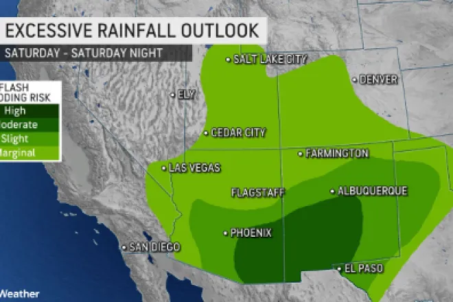 MAP Excessive rainfall outlook for August 20, 2022 - AccuWeather