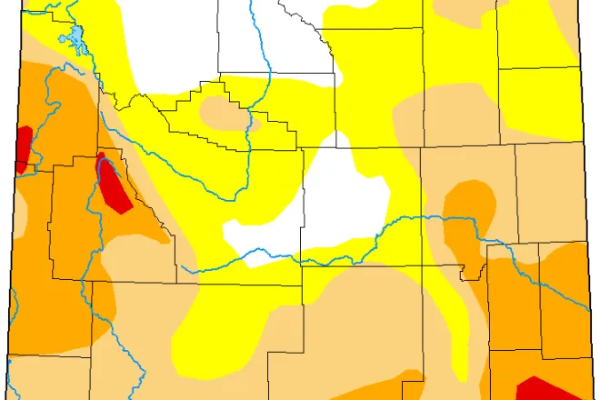 MAP Wyoming Drought Conditions - September 13, 2022 - National Drought Mitigation Center MAP Wyoming Drought Conditions - September 13, 2022 - National Drought Mitigation Center