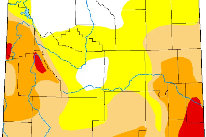 MAP Wyoming Drought Conditions - October 18, 2022 - National Drought Mitigation Center