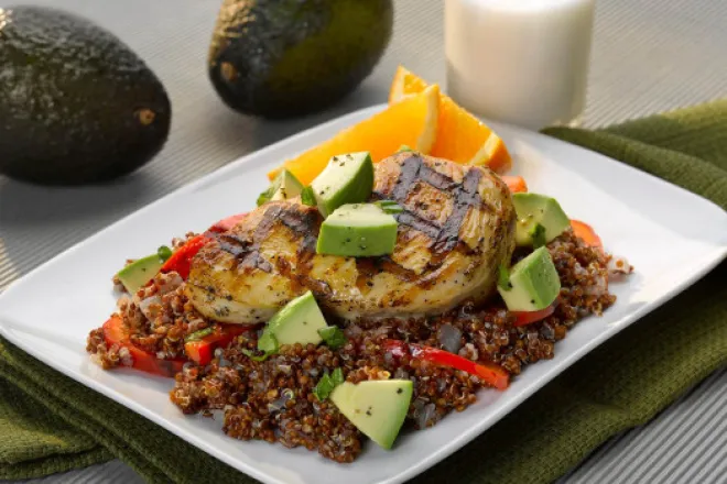 PICT RECIPE Grilled Chicken and Avocado Quinoa Pilaf - USDA