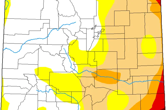 MAP Colorado Drought Conditions - February 21, 2023 - National Drought Mitigation Center