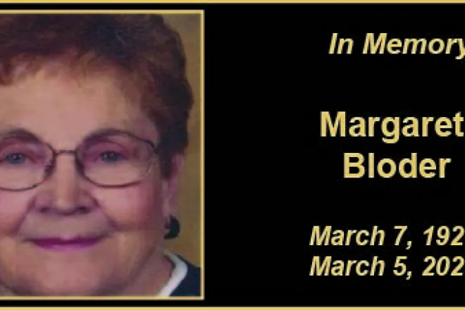 MEMORY Margaret Bloder