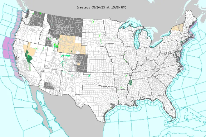 MAP United States weather alerts for May 20, 2023 - NWS MAP United States weather alerts for May 20, 2023 - NWS