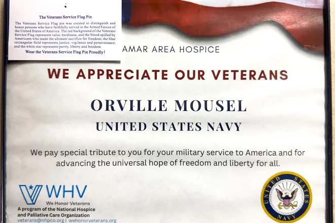 PICT Plaque for Orville Mousel - Chris Sorensen PICT Plaque for Orville Mousel - Chris Sorensen