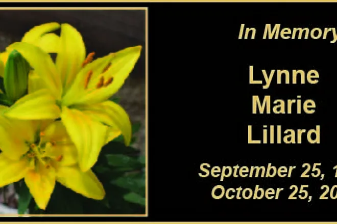 MEMORY Lynne Marie Lillard MEMORY Lynne Marie Lillard