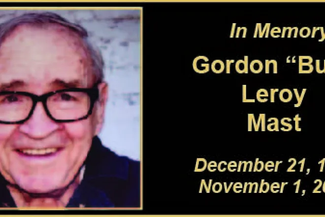 MEMORY Gordon Bud Mast