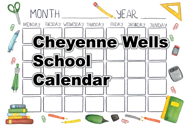 Concept art for the Cheyenne Wells School Calendar