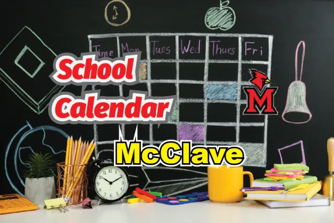 Concept art for the McClave School Calendar