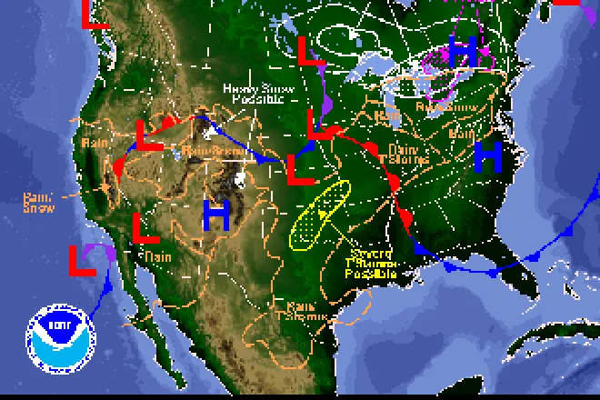 National Weather Map