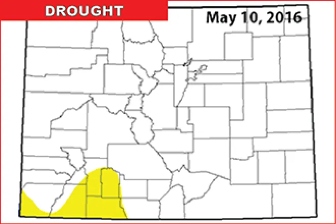 Colorado Drought Map - May 12, 2106