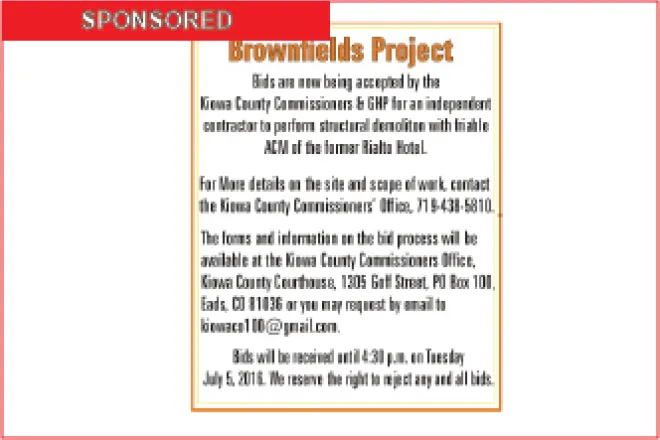 Bids accepted for Brownsfields Projects