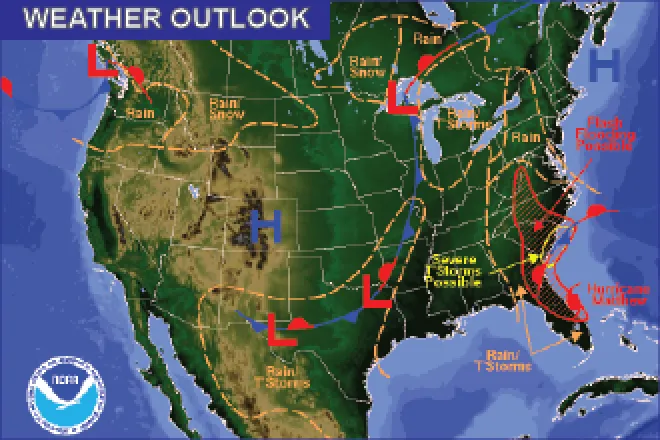 Weather Outlook - October 7, 2016