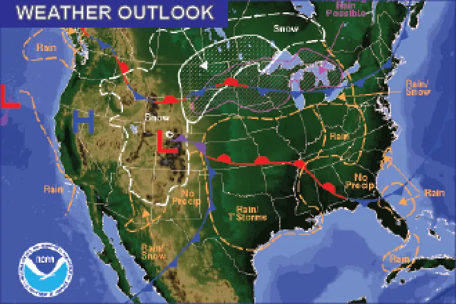 Weather Outlook - December 25, 2016