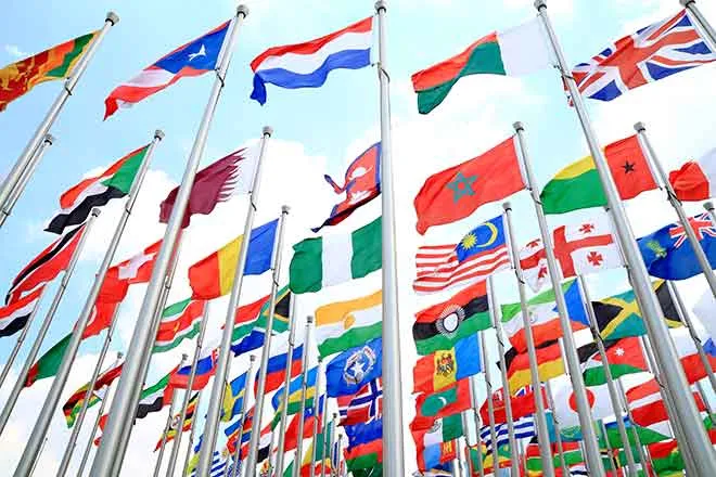 PROMO 64J1 Flag - International Flags Global National - iStock 123ArtistiImages PROMO 64J1 Flag - International Flags Global National - iStock - 123ArtistiImages