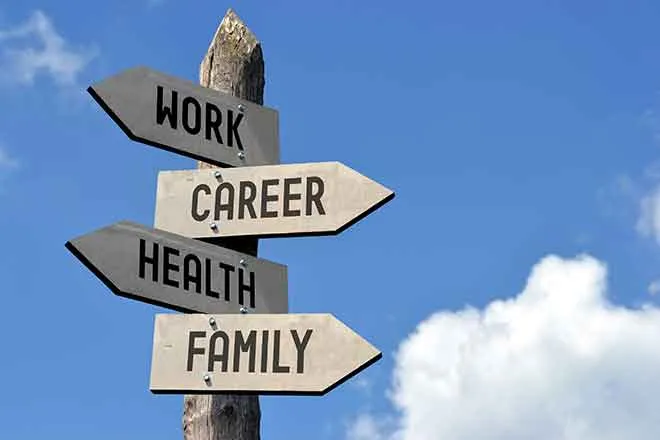 PROMO 64J1 Living - Sign Work Career Health Family - iStock PROMO Living - Sign Work Career Health Family - iStock
