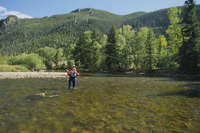 PROMO 64J1 Miscellaneous - Woman Stream Mountain Fly Fishing - USFWS PROMO Miscellaneous - Woman Stream Mountain Fly Fishing - USFWS