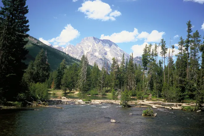 PROMO Outdoors - String Lake at Grand Teton National Park in Wyoming - public domain