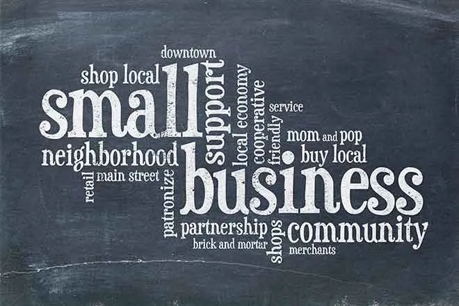 PROMO Business - Small Chamber Commerce Words Community - iStock - marekuliasz