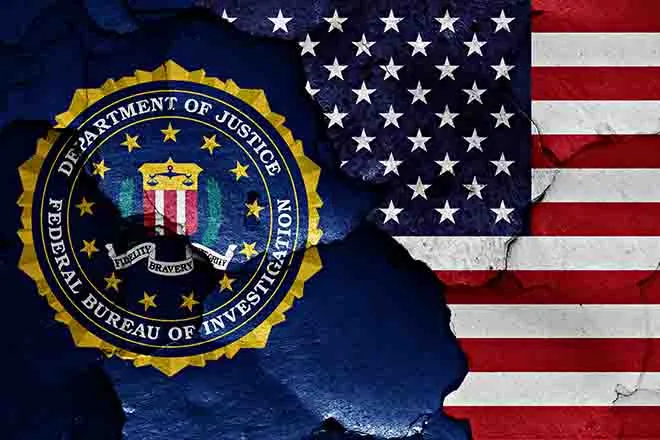 PROMO 64J1 Law - Crime Department of Justice Federal Bureau of Investigation FBI Logo Flag - iStock - Racide PROMO 64J1 Law - Crime Department of Justice Federal Bureau of Investigation FBI Logo Flag - iStock - Racide