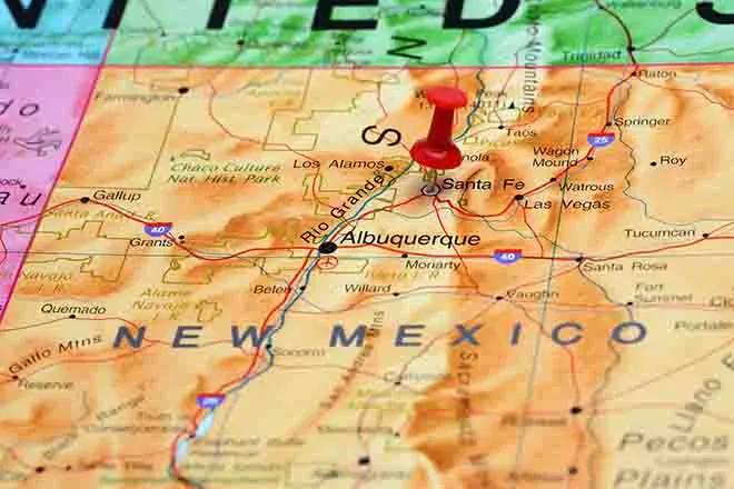 PROMO Map - New Mexico State Map - iStock - dk_photos