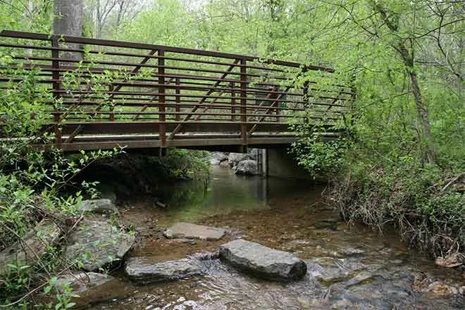 PROMO 64J1 Outdoors - Bridge Stream Water Trees Rocks - flickrcc - USGS - public domain PROMO 64J1 Outdoors - Bridge Stream Water Trees Rocks - flickrcc - USGS - public domain