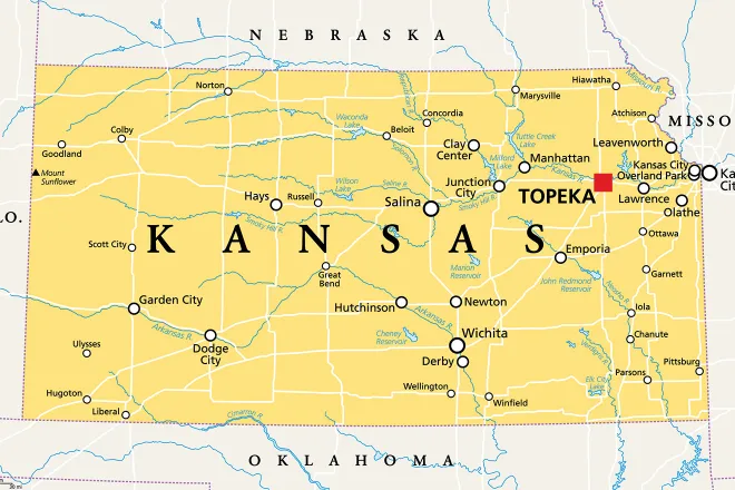PROMO Map - Kansas State Map - iStock - PeterHermesFurian PROMO Map - Kansas State Map - iStock - PeterHermesFurian