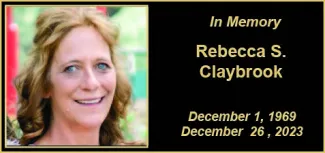 Memorial photo for Rebecca S. Claybrook.