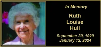Memorial photo of Ruth Louise Hull
