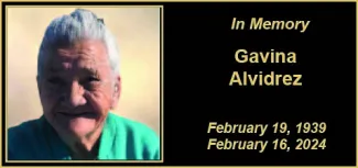 Memorial photo of Gavina Alvidrez