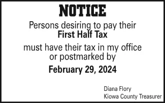 Notice - Kiowa County Taxes