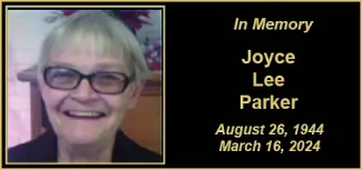 Memorial photo of Joyce Lee Parker.