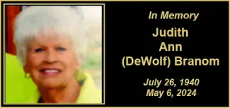 Memorial photo for Judith Ann (DeWolf) Branom