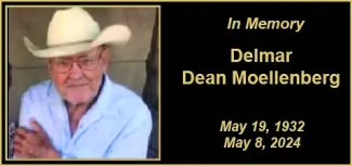 Memorial photo of Delmar Dean Moellenberg Memorial photo of Delmar Dean Moellenberg