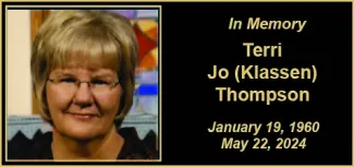 Memorial photo of Terri Jo (Klassen) Thompson