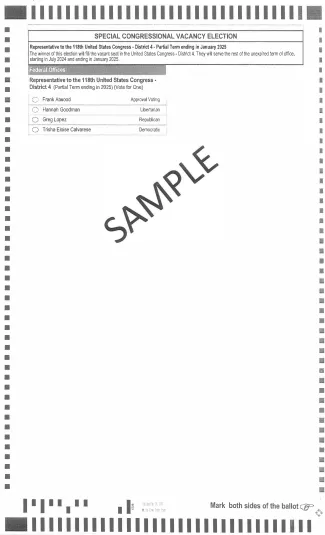 2024 Kiowa County Primary Election Ballot - Page 3.