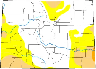 Map of Colorado drought conditions as of June 4, 2024 - National Drought Mitigation Center