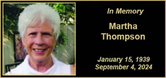 Memorial photo of Martha Thompson